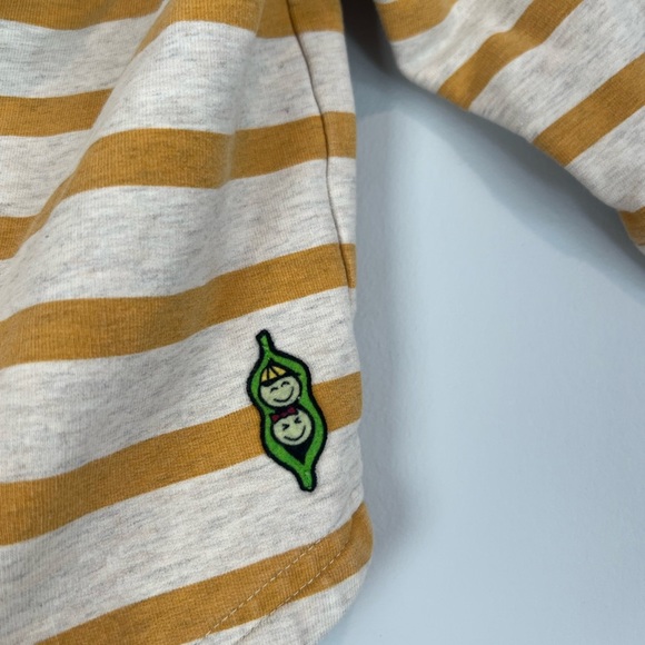 Peekaboo Beans Zip-Up Sweatshirt with Hood Stripes Size 3-6M Gender Neutral - Picture 3 of 5